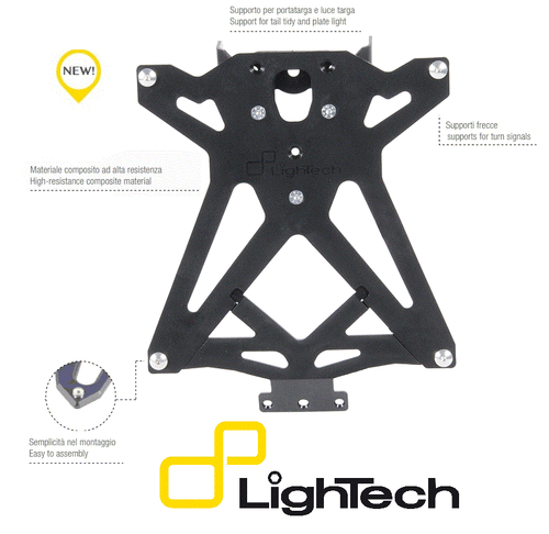 LIGHTECH PORTATARGA REGOLABILE FANTIC CABALLERO SCRAMBLER / RALLY 125/250/500 - Bild 4 von 4