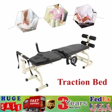 Cervical Spine Stretcher Traction Bed Lumbar Relief Massage Therapy Stretch Benc