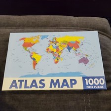 Atlas Map Jigsaw Puzzle 1000 Pieces World Map Puzzle New Sealed