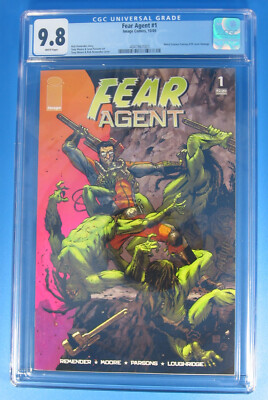 Fear Agent #1 Comic Book 9.8 CGC 1st 2005 Image Rick Remender Moore Homage Cover