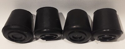 Shepherd 8622E Leg Tips 1-Inch Inside Diameter Rubber Chair Leg Caps . Lot of 4