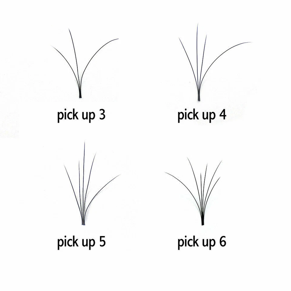 Extensiones de pestañas mezcla fácil ventilador volumen floración rápida 0.07C 0.10C 0.10D Foto 4 de 4