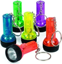Fun Express - Plastic Beam Flashlight Key Chains