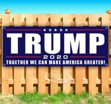 TRUMP TOGETHER WE CAN MAKE AMERICA GREATER Advertising Vinyl Banner Flag Sign