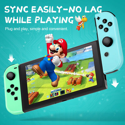 1 set für Joy-Con Wireless Game Controller für Nintendo Switch  Blau+Grün New DE
