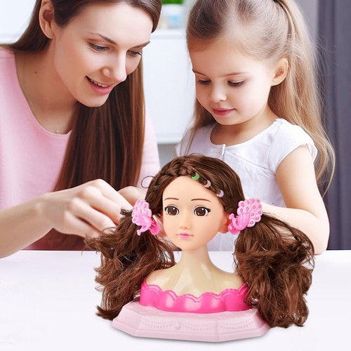 Hair Styling Doll Head Toy Kit - Kids Pretend Play Set Styling Head Kids Toy - Picture 8 of 13