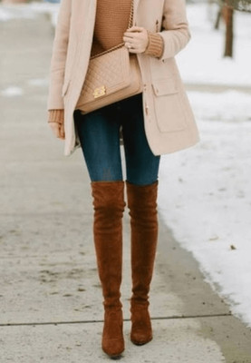 NWOB STEVE MADDEN Ramona Faux Suede Over The Knee Boot Size 7M