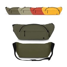 PUREVAVE Fanny Pack Women Crossbody Sling Bag Water Resistant Dark Green
