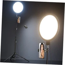  Ring Light with 69" Tripod Stand and Phone Holder Kit, Full-Screen Zoom 10.5"