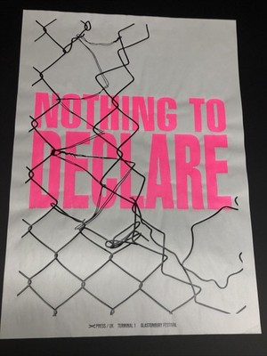 Banksy Terminal 1  Print Glastonbury 2025  Festival Nothing To Declare Sold Out