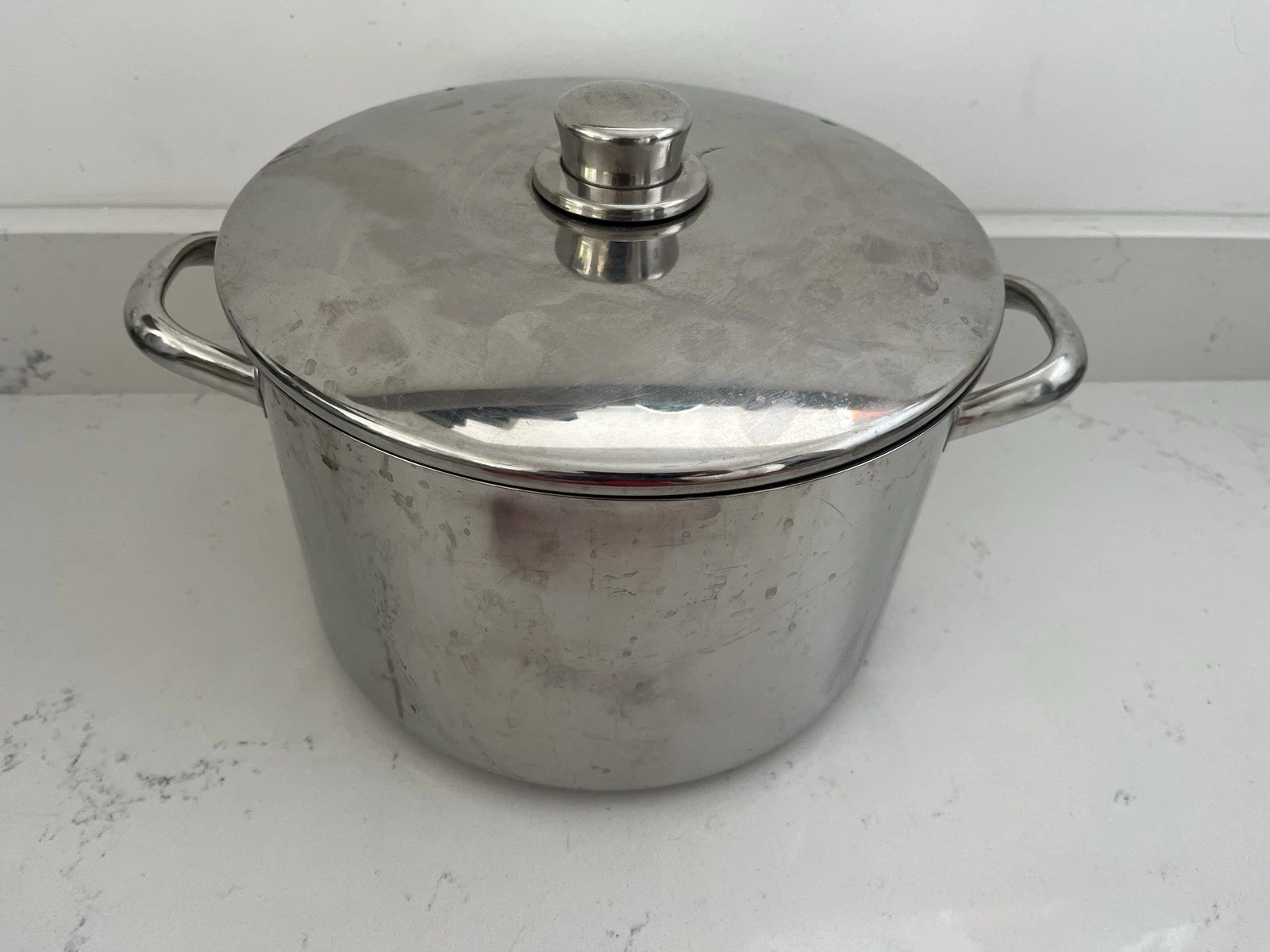 STELLAR Extra Large 27cm Stockpot Saucepan Lid Stainless Steel Pan Stock Pot Vg
