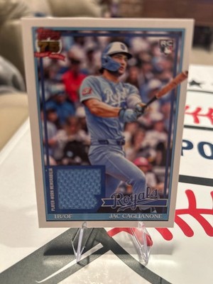 Jac Caglianone 2026 Topps #91R-JCA 1991 35th Anniv Relics Baby Blue Patch Royals