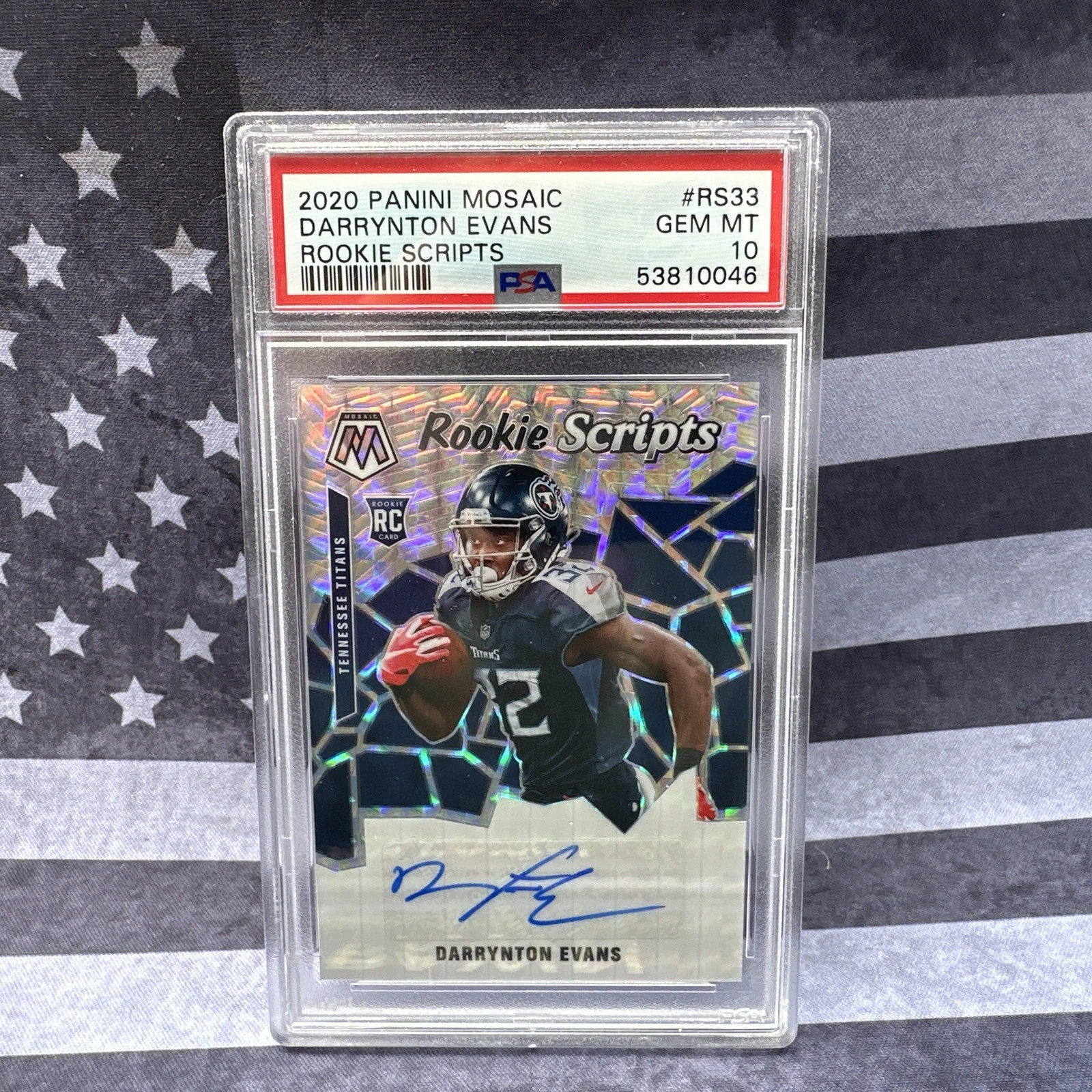 Darrynton Evans Panini Mosaic Rookie Scripts #RS33 Base