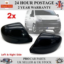 2x Door Wing Mirror Cap Cover Primed Left Right VW Amarok Transporter T5 T6