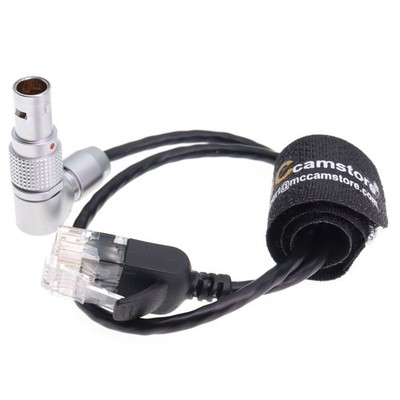 Teradek COLR Cat5e RJ45 Plug to RED Camera Gig-E DSMC 0B 9pin Data Cable 1.2m