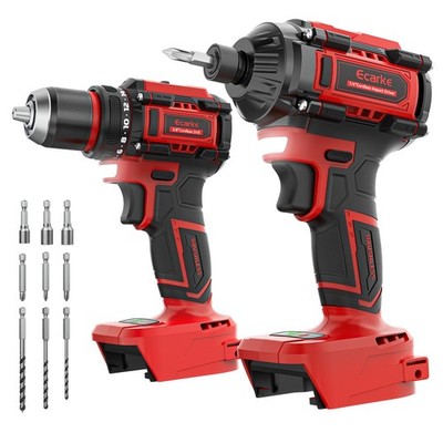 Cordless Drill Driver Impact Driver Compatible with Milwaukee 18V BatteryBare...