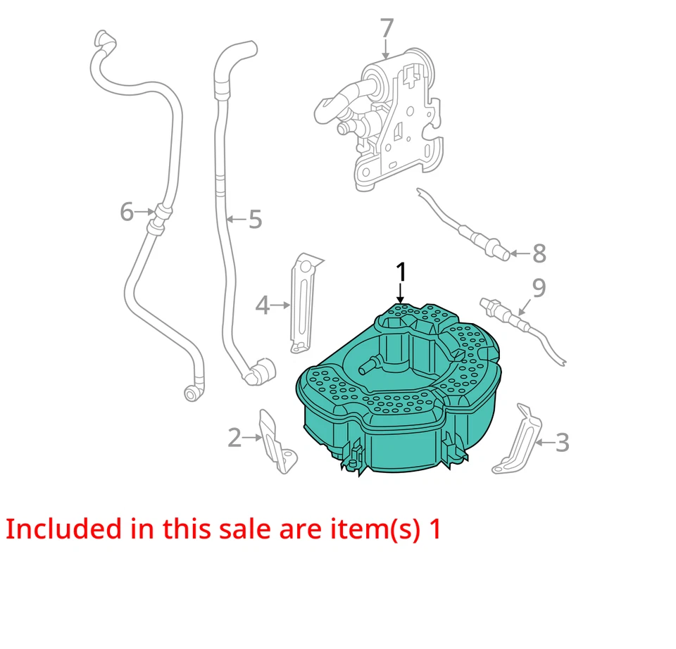 Volkswagen Jetta 2014 bote de carbón de vapor de combustible VVCGA Foto 3 de 4