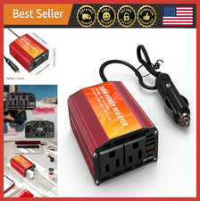 150W Car Power Inverter 12V DC to 110V AC with USB-C  Dual AC Outlets