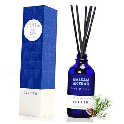 Reed Diffusers for Home Diffuser with Sticks, 3.7 Oz 3.7 Ounce Balsam & Cedar