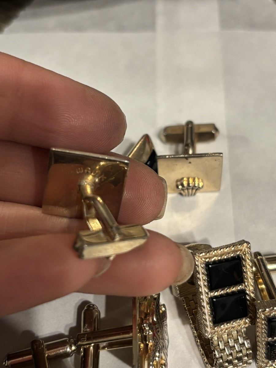 Men's Vintage Cufflinks Collectible Lot View 6