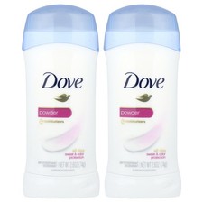 Antiperspirant Deodorant, Powder, 2 Pack, 2.6 oz 74 g Each