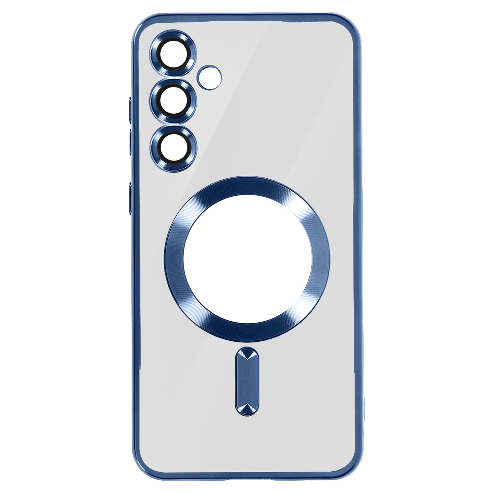 Coque Galaxy S24 Plus Avizar chromée bleu en silicone