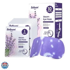 Steam Eye Mask, 10 Packs Heated Eye Mask, Self Heating Disposable SPA Warm Co...