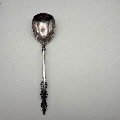 Vintage 1969 International ' Empress ' Deep Silver Silver Plated Sugar Spoon