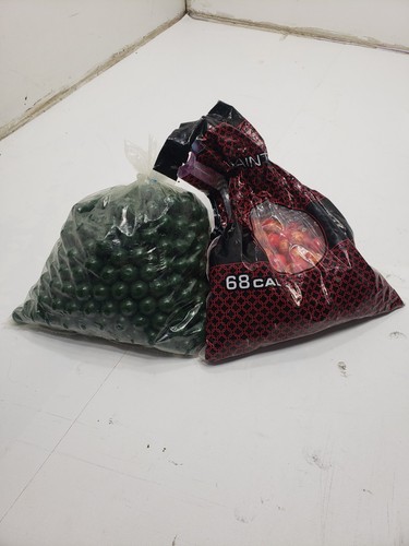 Lot of .68 Cal Paintballs Mixed Colors Green & Orange Bulk Paintball Ammo