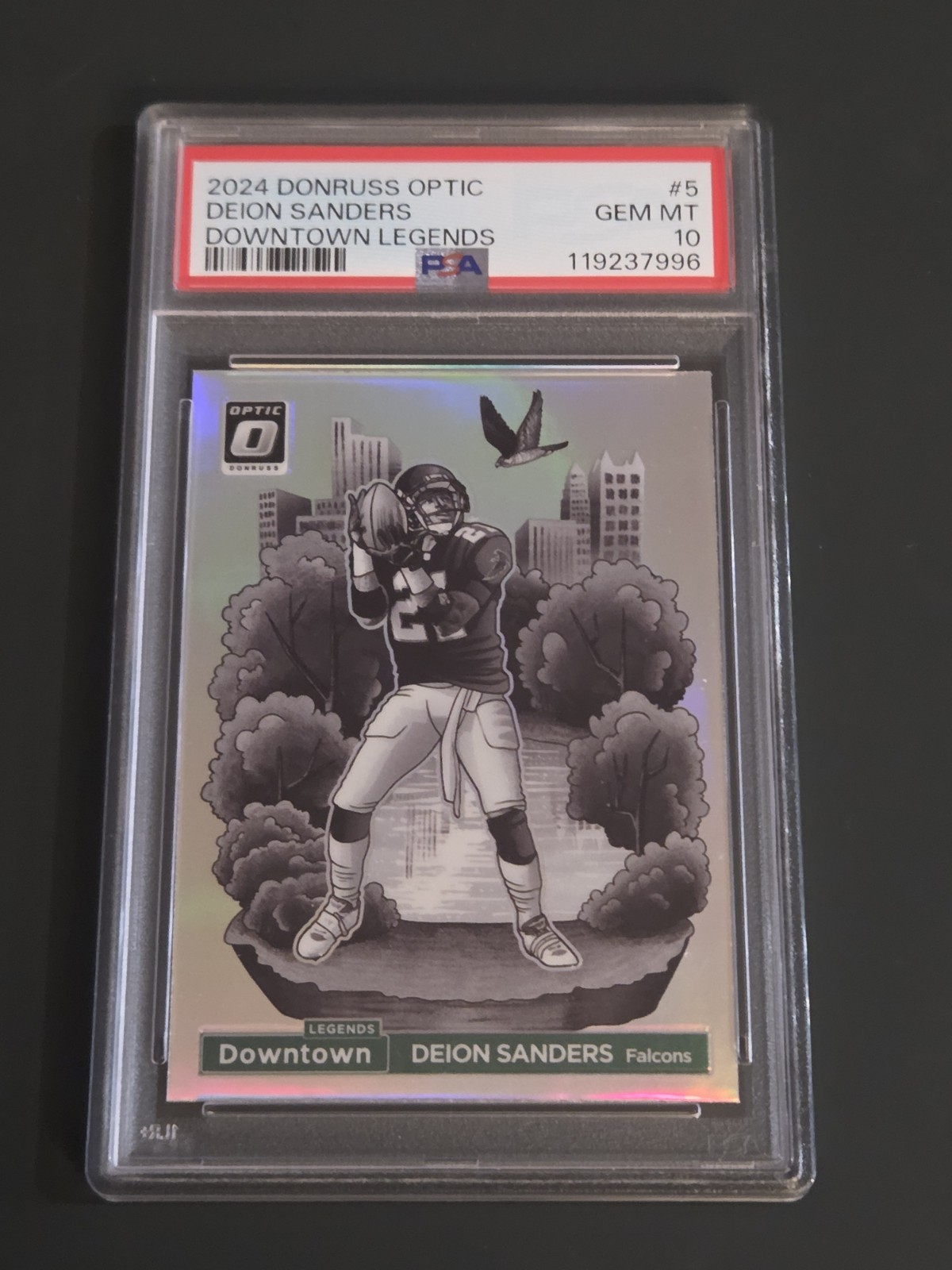 2024 Donruss Optic Deion Sanders Downtown Legends #5 Falcons PSA 10 Gem Mint 💎