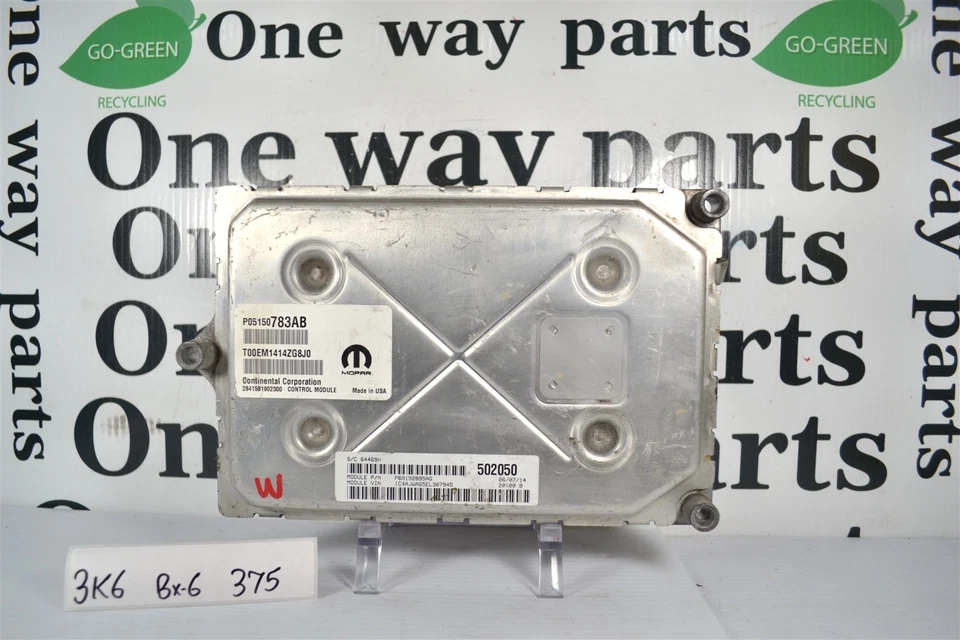 Unidad de control del motor P05150783AB DODGE Challenger 2014 módulo ECU ECM 3K6 375 B6 Foto 2 de 4