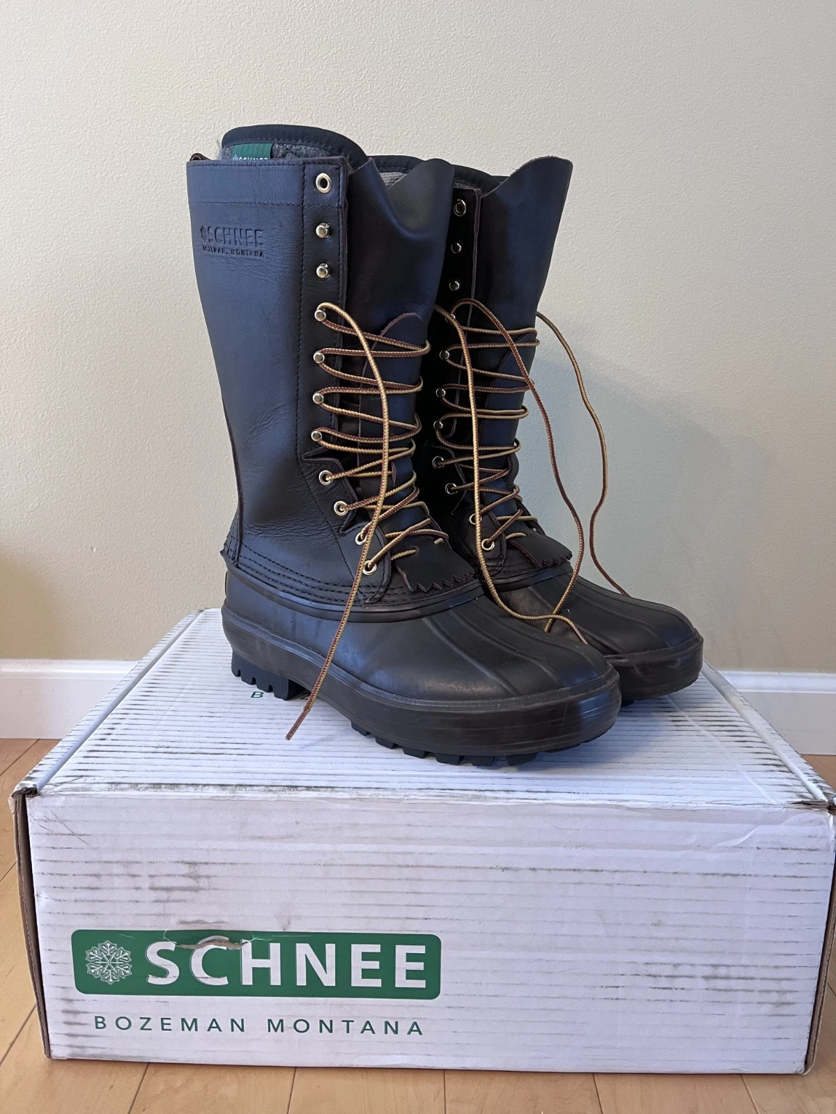 Schnee Hunter II Pac Snow Boots 13” Size 8 Men’s Montana Used Lightly