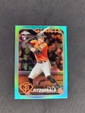 2024 Topps Chrome Tyler Fitzgerald True Aqua Refractor /199 Rookie SP💎CLEAN💎