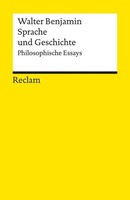 Sprache Und Geschichte, Walter Benjamin