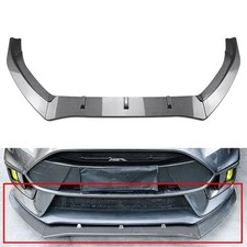 Front Bumper Spoiler Splitter Lip Carbon Fiber Black Fit Ford Focus Rs Mk3 15-18