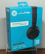 JLab Audio Wired On-Ear Headphones - Black
