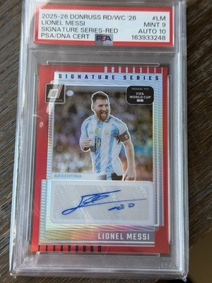 2026 Donruss Road To World Cup Signature Series Lionel Messi Auto /49