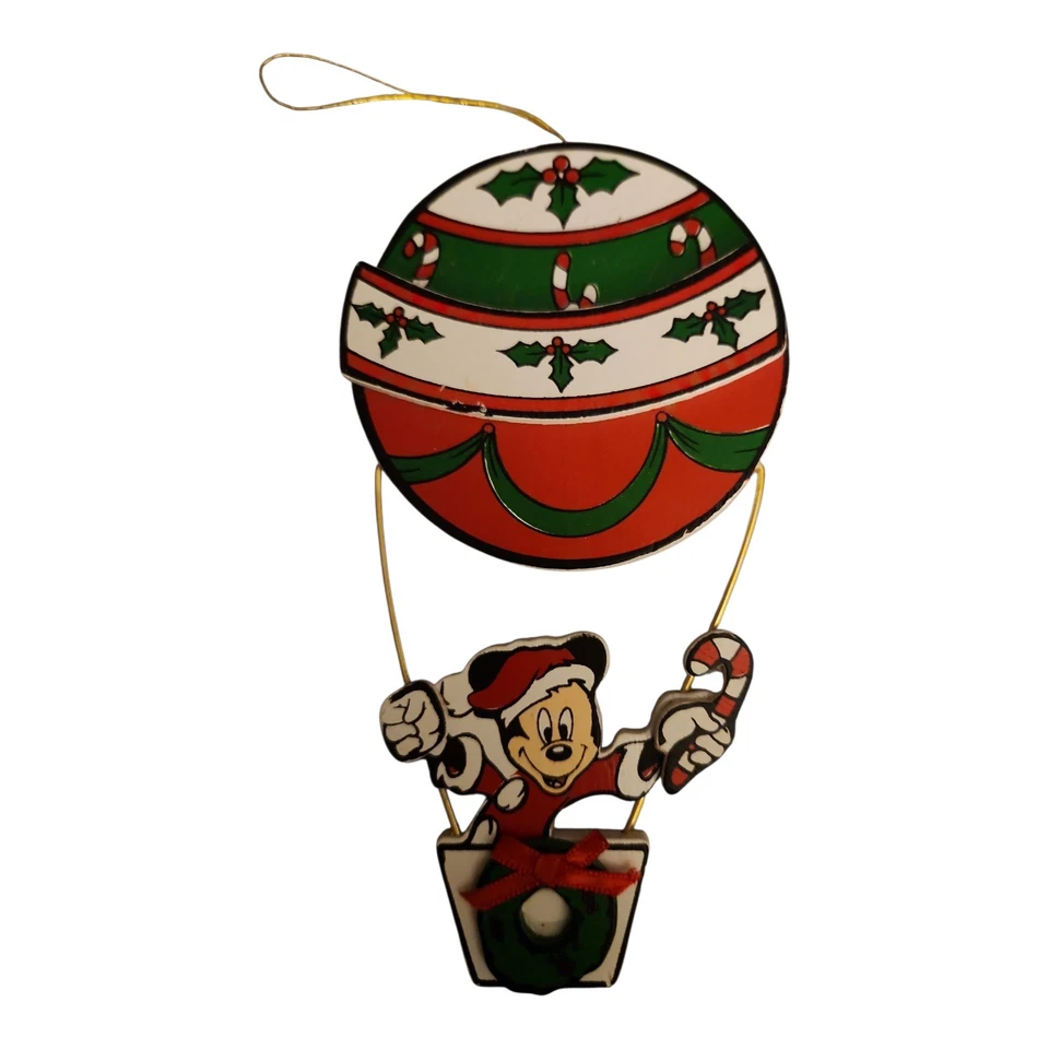 Lote De 5 Adornos Árbol De Navidad Disney De Colección Madera Mickey Y Minnie Mouse Foto 2 de 4