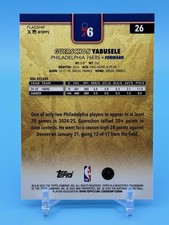 2025-26 Topps Guerschon Yabusele #26 GOLDEN MIRROR