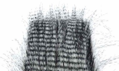Fly Scene Barred Craft Fur Fliegenbinden Kunstfasern Kunstfell gestreift