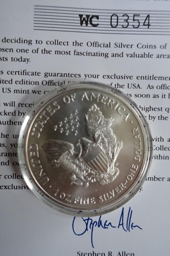 MONEDA DE UN DÓLAR DE PLATA LIBERTY 2003 EE. UU. 1 oz (28,34 g) encapsulada