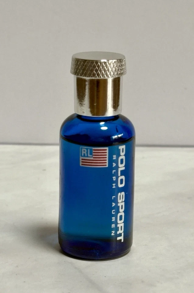 Mini colonia vintage POLO SPORT para hombre de Ralph Lauren 3/8 oz/11 ml EDT Splash Foto 2 de 4