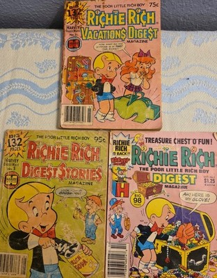 RICHIE RICH DIGEST STORIES HARVEY DIGEST #3,5, K46014