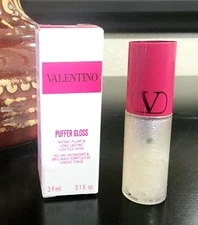 VALENTINO Puffer Gloss Lip Plumper 00R DAZZLING MERMAID Mini 0.1oz + GIFT