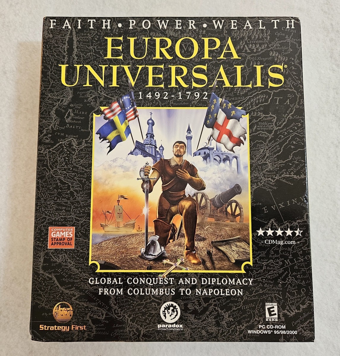 Europa Universalis 2000 1492-1792 Video Game CD for Windows 95 PC New Sealed