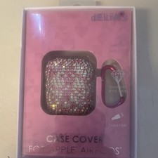 dELiA s Case for Apple AirPods Pink and White Diamond Style