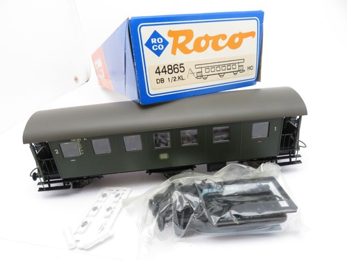 357H0 /5 - Roco H0 44865 - Personenwagen 1/2.Kl grün der DB - in OVP - A | Condition: Gebraucht