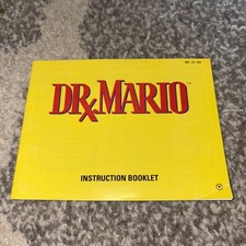 Vintage 1990 Dr Mario Nintendo Instruction Booklet