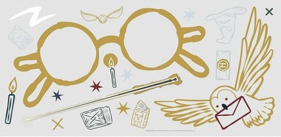 Harry Potter Glasses Giant Peel and Stick Wall Decal, Vinyl