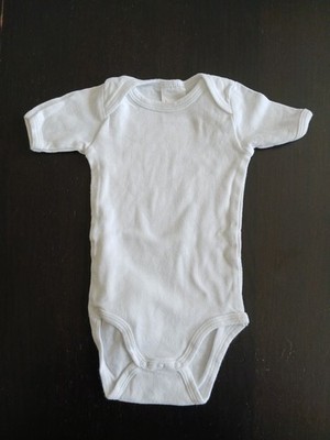 Baby Kurzarm-BODY von impidimpi Gr. 74/80, weiß,  UNISEX, gebraucht
